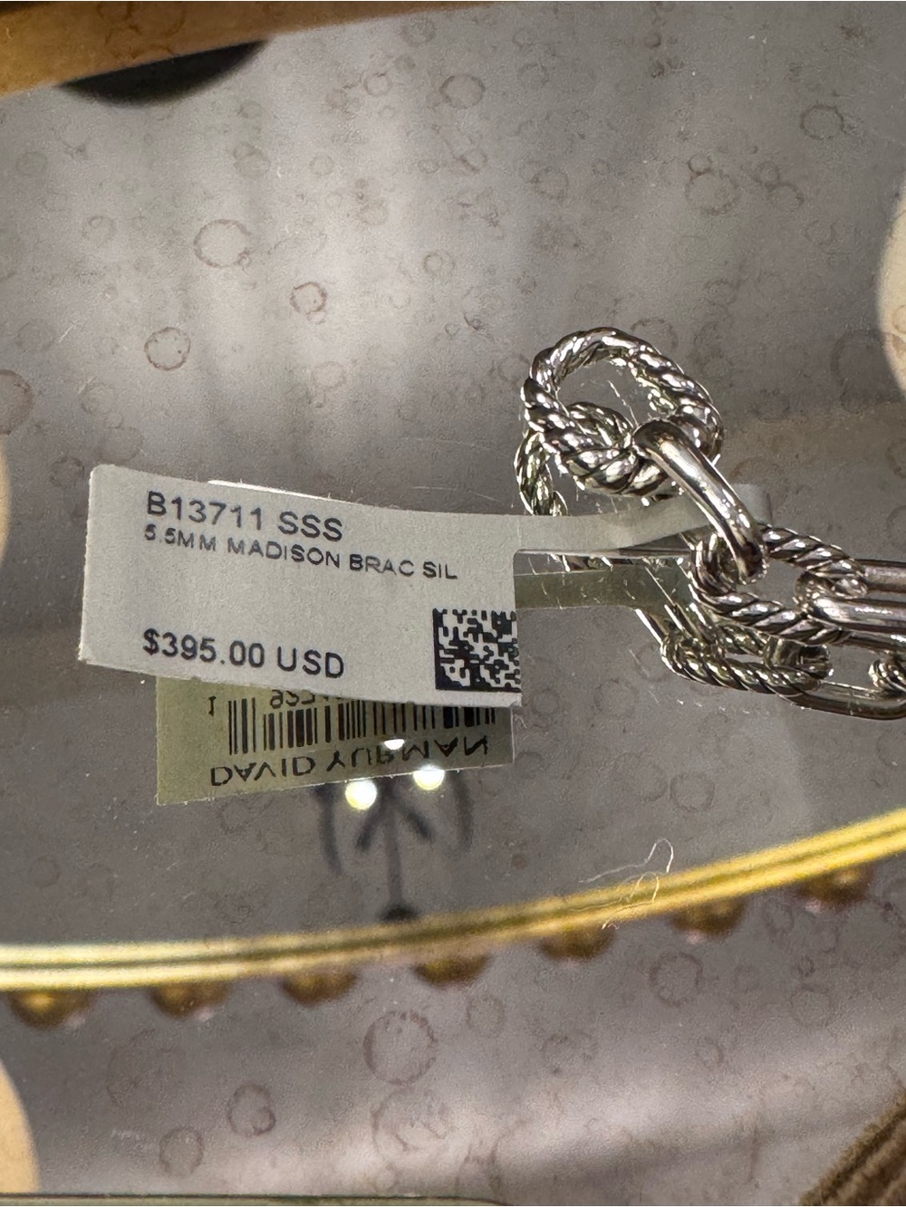 NWT AUTHENTIC David Yurman Madison 5.5mm Chain Bracelet - Size Small - Picture 12 of 12
